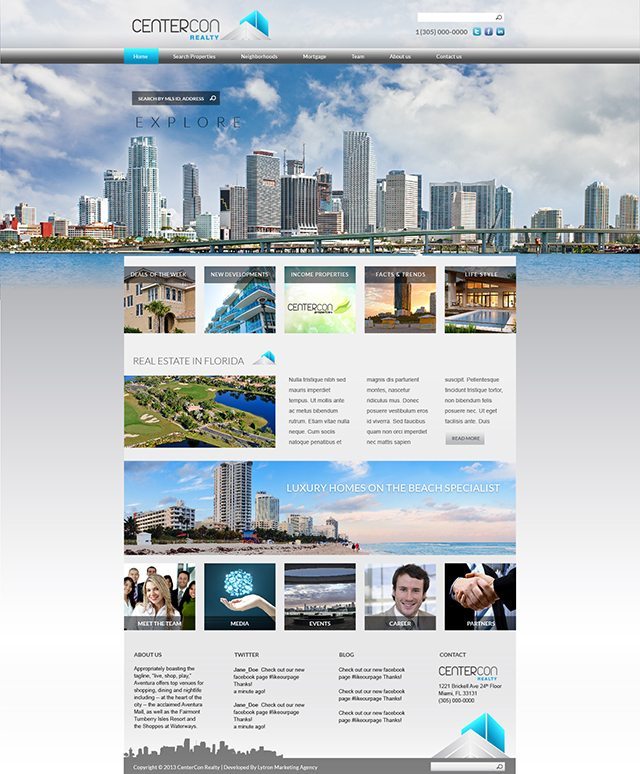 South Florida Real Estate Website Design