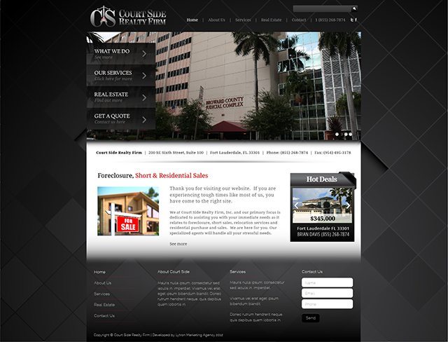 Courtside Realty Website Design