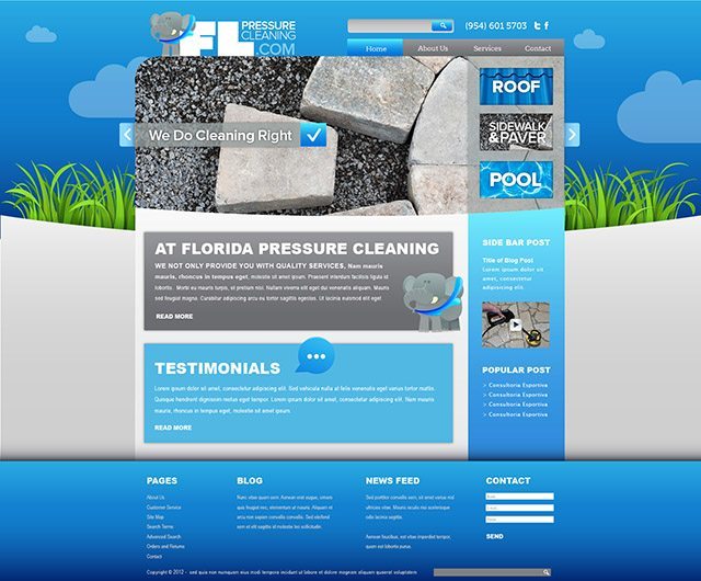 Pressure Cleaning Website Design