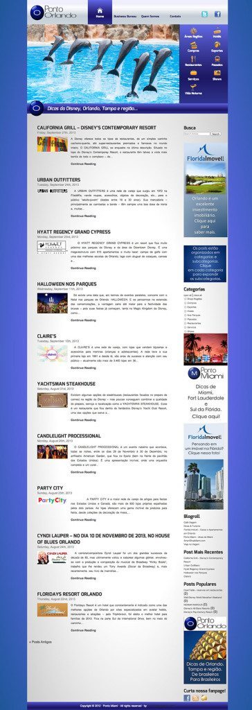 Travel Orlando Website Design