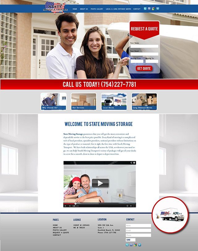 Moving Company Website Design