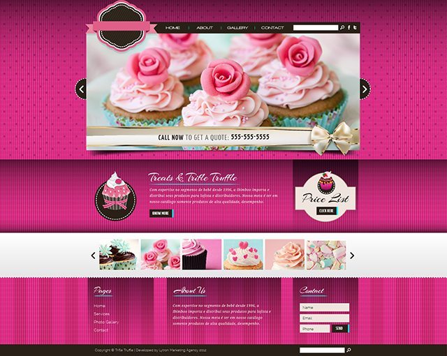 Dessert Website Design