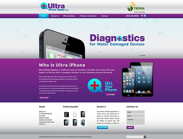 Cellphone Repair Company Website Design