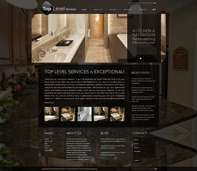 Interior Design and Home Renovation Website Design