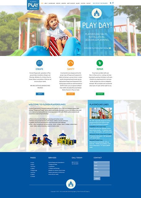 Playground Installation & Design Company Website Design and Video