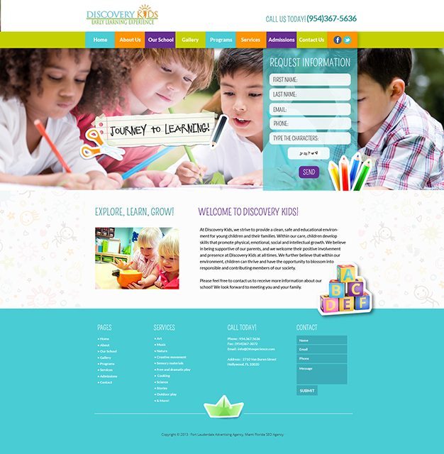 Learning Center Website Design & Video