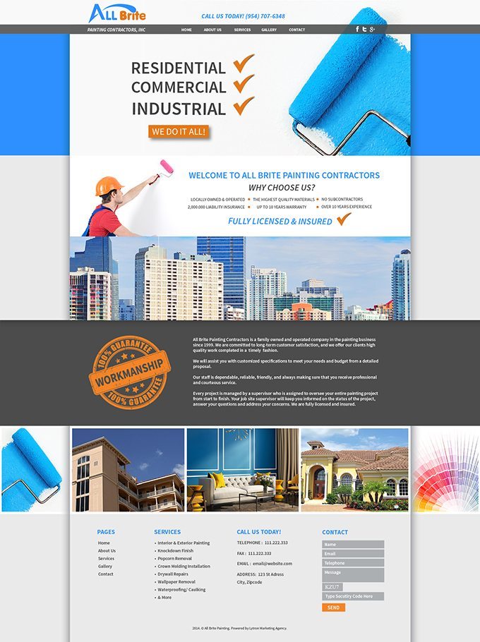 Painting Company Website Design & Video