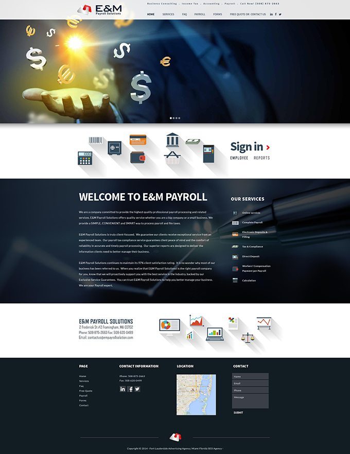 Payroll Company Website Design & Video