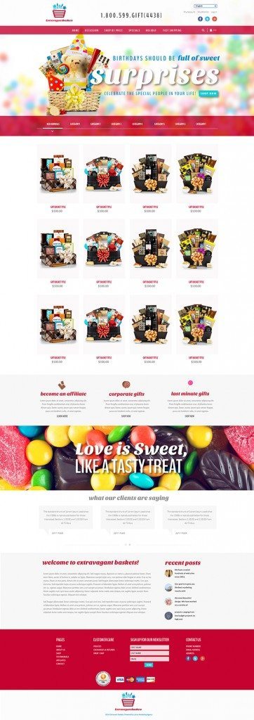 Gift Basket Website Design